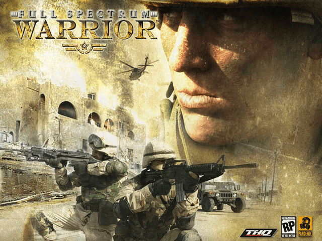 Full Spectrum Warrior title screen for Xbox